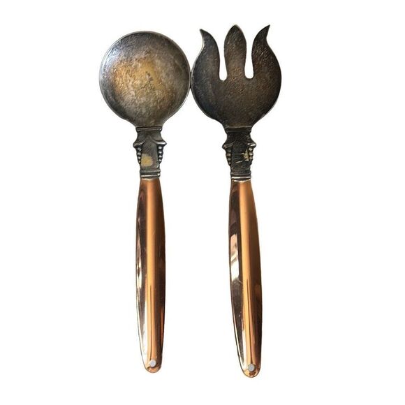 Vintage Coppercraft Guild Salad‎ Servers - Picture 1 of 5